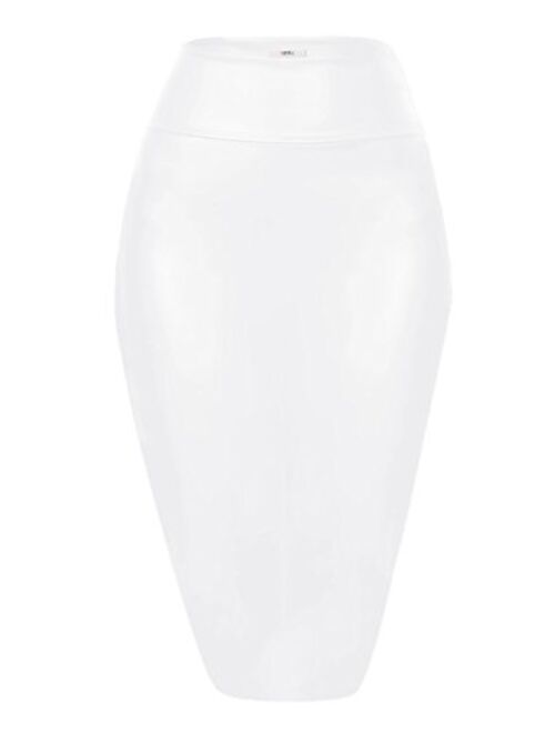 Simlu Faux Leather Skirts for Women High Waisted Pencil Skirts in Multiple Colors Stylish & Versatile