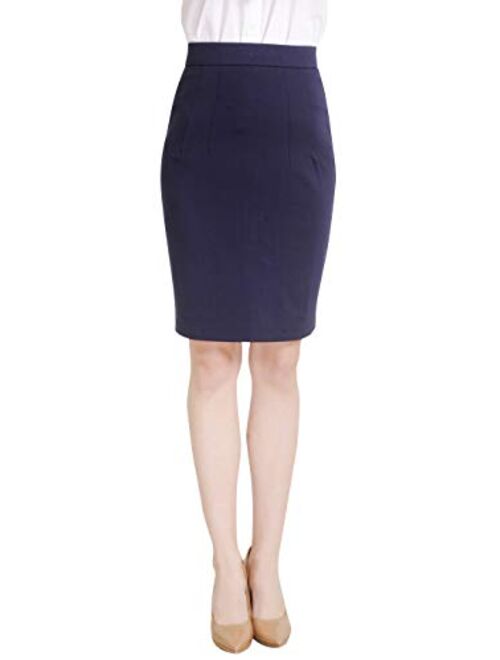 Marycrafts Women's Work Office Business Pencil Skirt