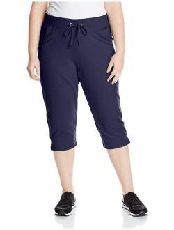 Women's Plus-SizeFrench Terry Capri with Pockets