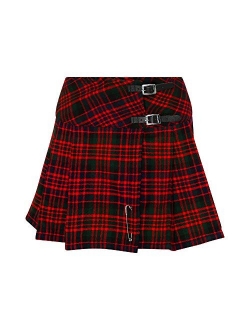 Tartanista Womens 16.5 Inch Scottish Tartan Mini Kilt Skirt