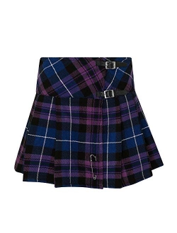 Tartanista Womens 16.5 Inch Scottish Tartan Mini Kilt Skirt