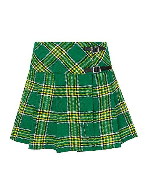 Tartanista Womens 16.5 Inch Scottish Tartan Mini Kilt Skirt