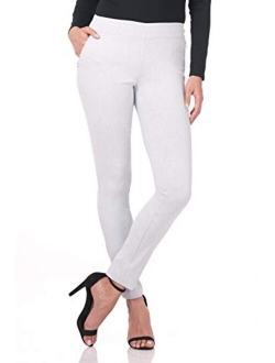 Rekucci Women's Ease into Comfort Modern Stretch Skinny Pant with Tummy Control