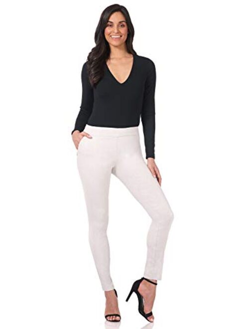 Rekucci Women's Ease into Comfort Modern Stretch Skinny Pant with Tummy Control