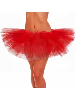 belababy Adult Skirt, Women Tutu, Tulle Tutus for Teens Polyester Classic 5 Layers