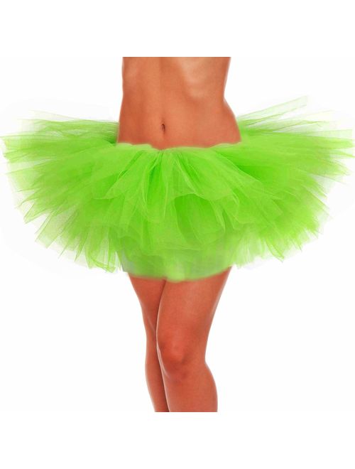 belababy Adult Skirt, Women Tutu, Tulle Tutus for Teens Polyester Classic 5 Layers