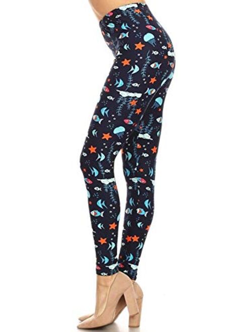 LMB | Extra Soft Capri Leggings with Design | Variety of Prints | One Size