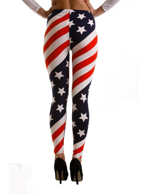 American Flag Leggings