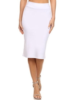 Reg and Plus Size Pencil Skirts for Women Below The Knee. Work,Weekends,Date Nights,Sexy Office Business Bodycon Skirts