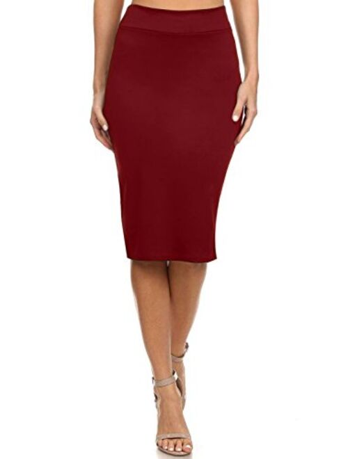 Reg and Plus Size Pencil Skirts for Women Below The Knee. Work,Weekends,Date Nights,Sexy Office Business Bodycon Skirts