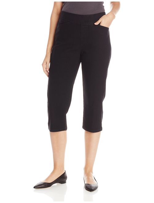 Chic Classic Collection Women's Easy-Fit Elastic Waist Pull-On Capri Pant