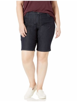 Riders by Lee Indigo Women's Plus-Size Comfort Waist Bermuda Short