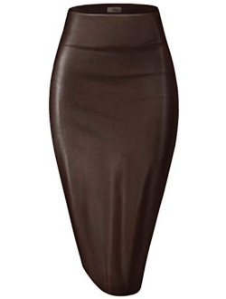 Hybrid Women's Techno/Scuba Stretchy Office Pencil Skirt Made in USA