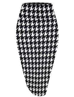 Hybrid Women's Techno/Scuba Stretchy Office Pencil Skirt Made in USA