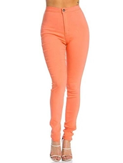 SOHO GLAM Super High Waisted Stretchy Skinny Jeans in 10 Colors (S-XXXL)