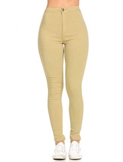 SOHO GLAM Super High Waisted Stretchy Skinny Jeans in 10 Colors (S-XXXL)