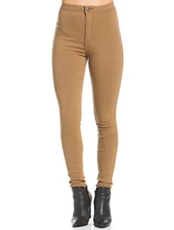 SOHO GLAM Super High Waisted Stretchy Skinny Jeans in 10 Colors (S-XXXL)