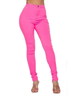 SOHO GLAM Super High Waisted Stretchy Skinny Jeans in 10 Colors (S-XXXL)
