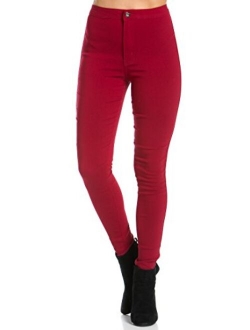 SOHO GLAM Super High Waisted Stretchy Skinny Jeans in 10 Colors (S-XXXL)