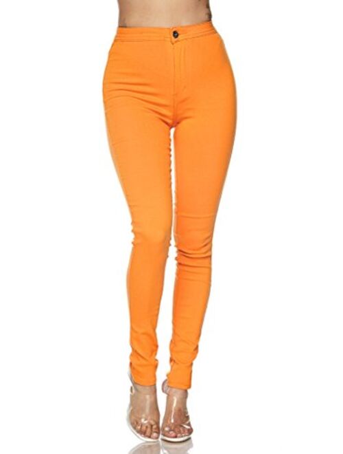 SOHO GLAM Super High Waisted Stretchy Skinny Jeans in 10 Colors (S-XXXL)