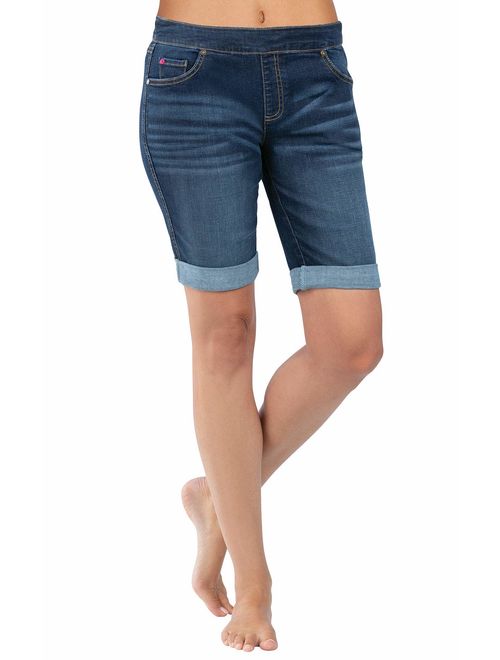 PajamaJeans Bermuda Shorts for Women - Stretch Denim Shorts for Women