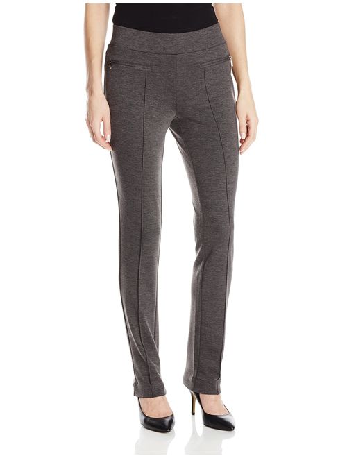 Rafaella Women's Petite Ponte Comfort Slim-Leg Pant