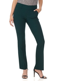 Rekucci Women's Ease into Comfort Classic Bootcut Pant w/Tummy Control