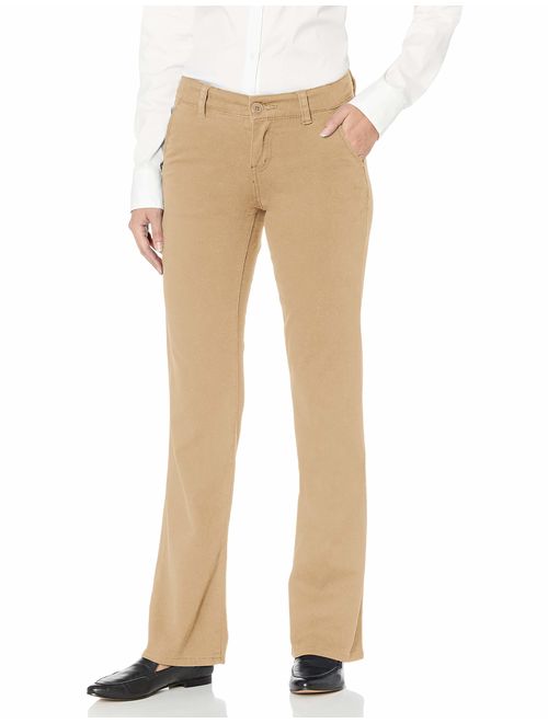 UNIONBAY Women's Heather Slash Pocket Stretch Uniform Bootcut Pant