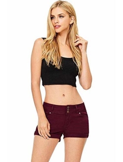 Wax Women's Juniors Casual Push up Fit Shorts