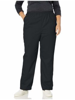 Chic Classic Collection Women's Plus Cotton Pull-on Pant with Elastic Waist