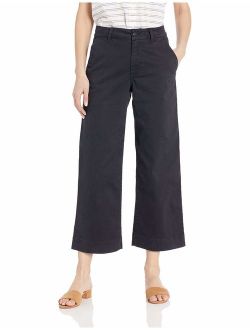 Amazon Brand - Daily Ritual Women's Washed Chino Wide Leg Pant