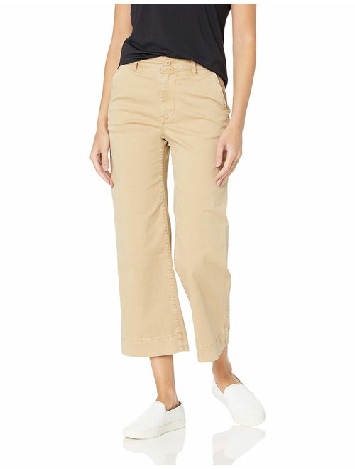 Amazon Brand - Daily Ritual Women's Washed Chino Wide Leg Pant