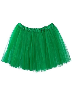 My Lello Adult Tutu Skirt, Classic Elastic 3 Layer Tulle Tutu for Women and Teens