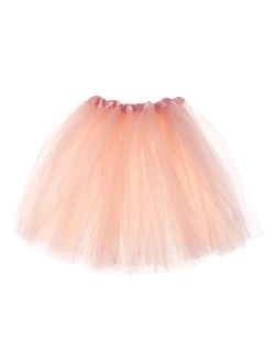 My Lello Adult Tutu Skirt, Classic Elastic 3 Layer Tulle Tutu for Women and Teens