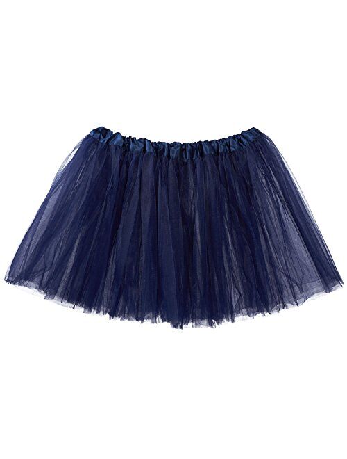 My Lello Adult Tutu Skirt, Classic Elastic 3 Layer Tulle Tutu for Women and Teens