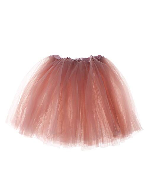 My Lello Adult Tutu Skirt, Classic Elastic 3 Layer Tulle Tutu for Women and Teens