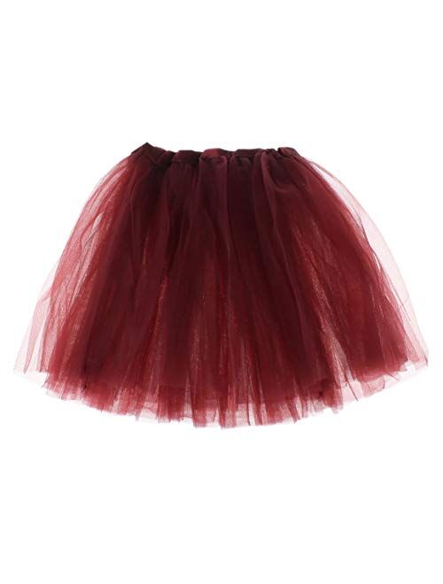 My Lello Adult Tutu Skirt, Classic Elastic 3 Layer Tulle Tutu for Women and Teens