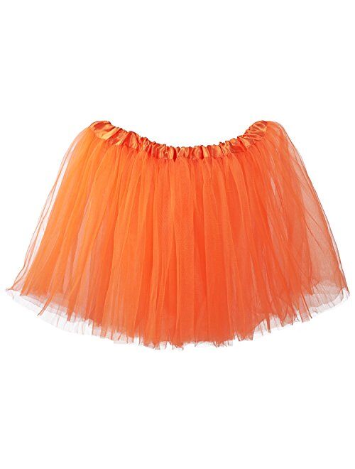 My Lello Adult Tutu Skirt, Classic Elastic 3 Layer Tulle Tutu for Women and Teens