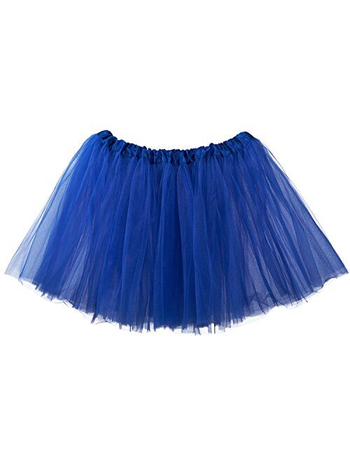 My Lello Adult Tutu Skirt, Classic Elastic 3 Layer Tulle Tutu for Women and Teens