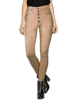 HyBrid & Company Womens Super Stretch Comfort High Waist High Rise Skinny Jeans