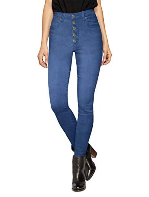 HyBrid & Company Womens Super Stretch Comfort High Waist High Rise Skinny Jeans