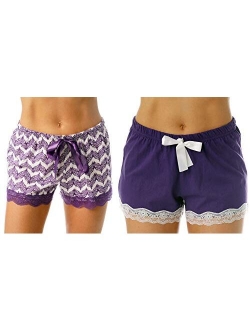 Just Love Womans Pajamas Shorts - PJs - Sleepwear (Pack of 2)