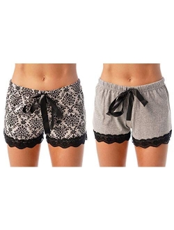 Just Love Womans Pajamas Shorts - PJs - Sleepwear (Pack of 2)