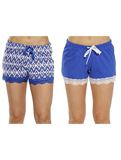 Just Love Womans Pajamas Shorts - PJs - Sleepwear (Pack of 2)