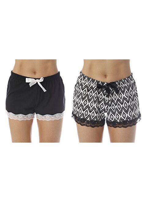 Just Love Womans Pajamas Shorts - PJs - Sleepwear (Pack of 2)