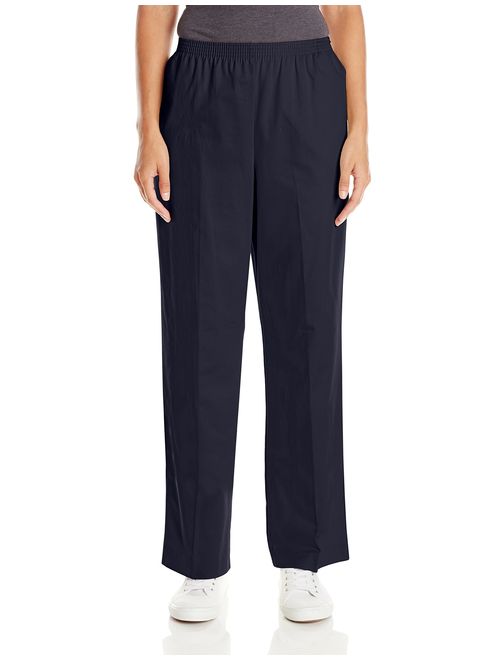 Alfred Dunner All Around Elastic Waist Cotton Medium Twill Pants