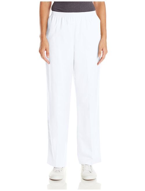 Alfred Dunner All Around Elastic Waist Cotton Medium Twill Pants