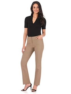 Rekucci Women's Iconic Stretch 5 Pocket Straight Leg Pant w/Zipper Closure