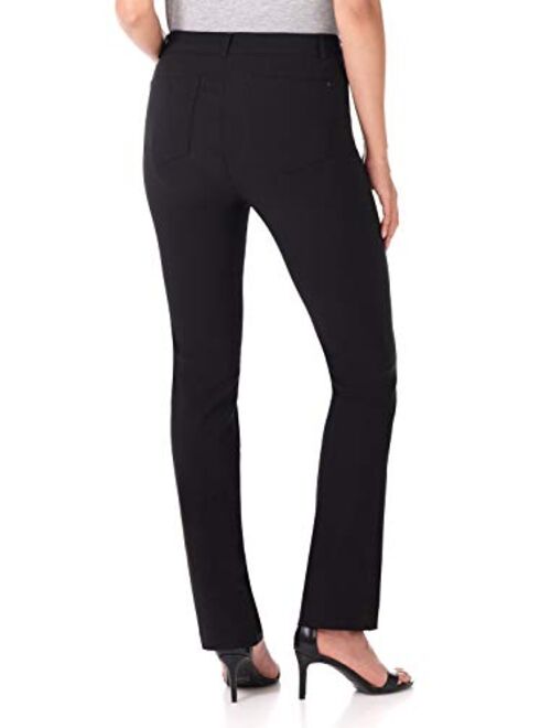 Rekucci Women's Iconic Stretch 5 Pocket Straight Leg Pant w/Zipper Closure