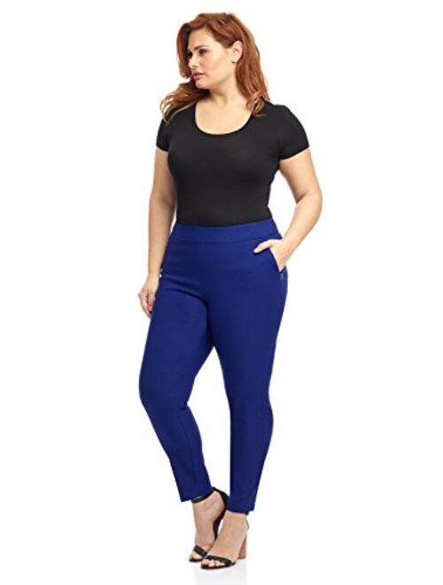 Rekucci Curvy Woman Ease into Comfort Skinny Plus Size Pant w/Tummy Control